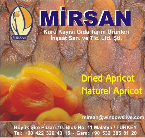 Kuru Kayısı Mirsan Gıda